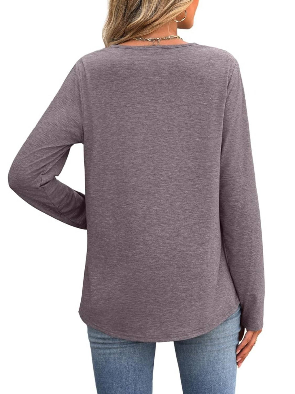 ✨Women Dressy Casual Lace V Neck Long Sleeve Shirts Blouses (Buy 3 Free Shipping)