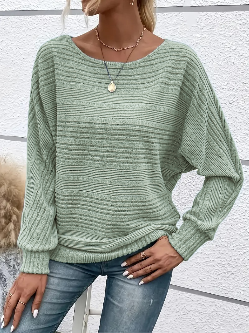 ✨Women's Soft Solid Batwing Sleeve Pullover Long Sleeve Top(BUY 2 FREE SHIPPING)
